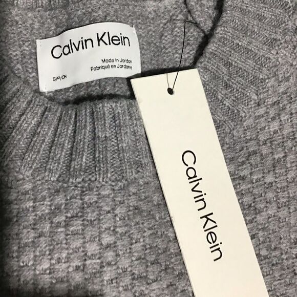 CALVIN KLEIN Cashmere WOOL Men’s Color-blocked Sweater Small - Picture 9 of 9